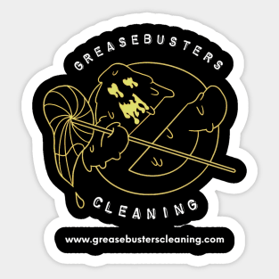 gold greasebusters Sticker